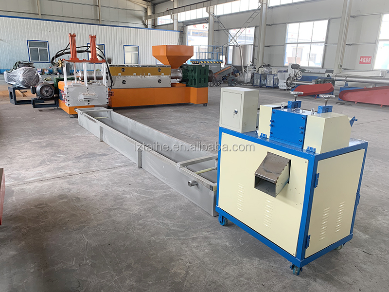 Double Stage Single Screw PP PE ABS Plastic Granules Pelletizer Extruder