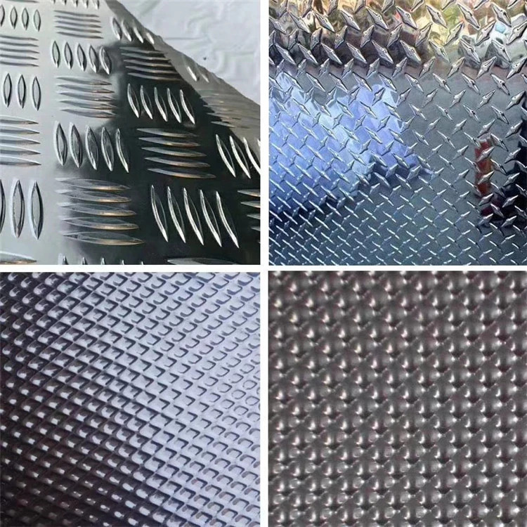 Three rib pattern 1060 embossed aluminum plate