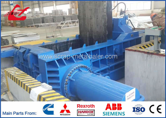 Non Ferrous Scrap Metal Compactor , 3Ton Per Hour Scrap Baling Press Machine