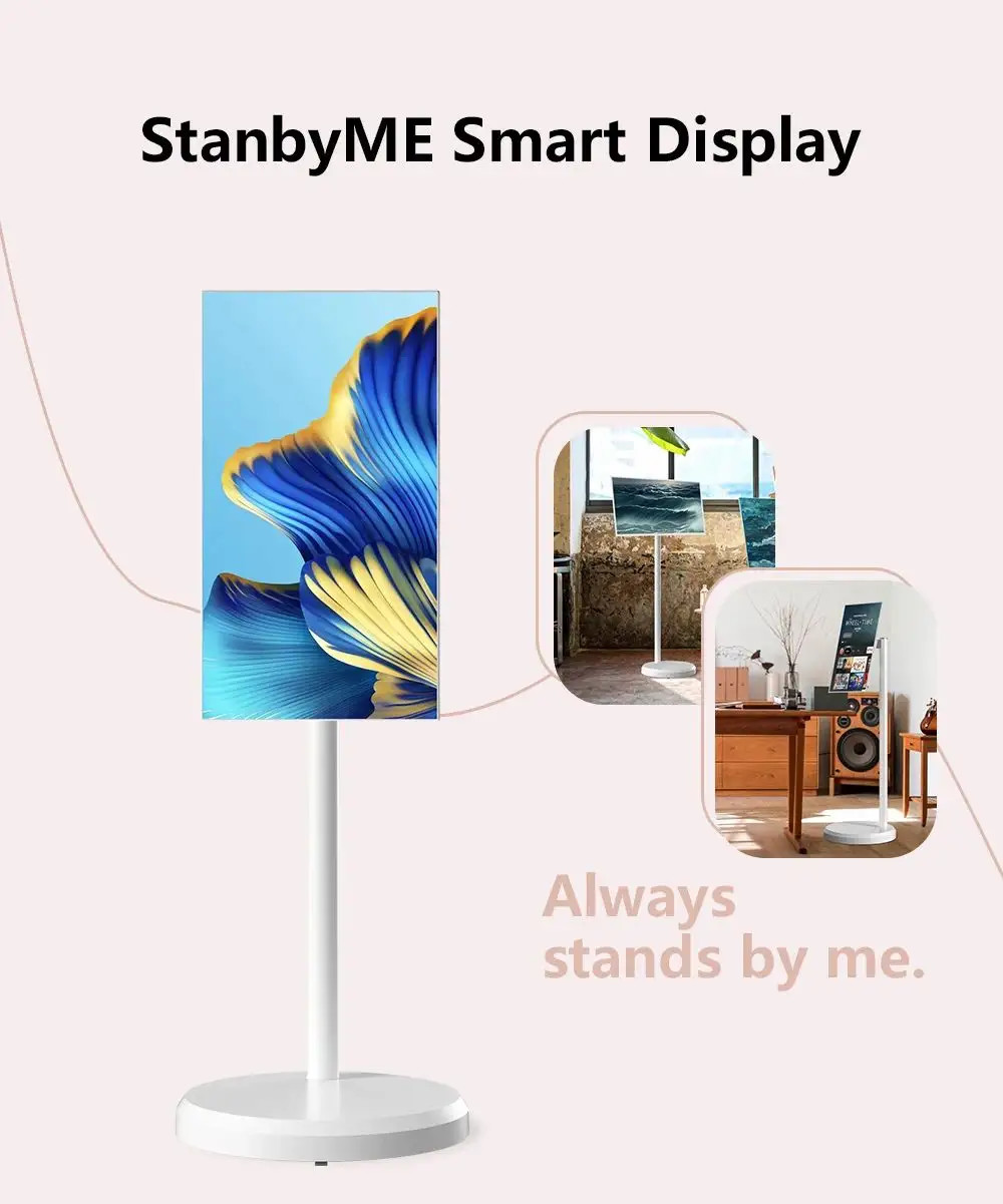 32 Inch HD Android StandbyMe Smart Display Interactive touch with Built-in Battery Moveable Stand
