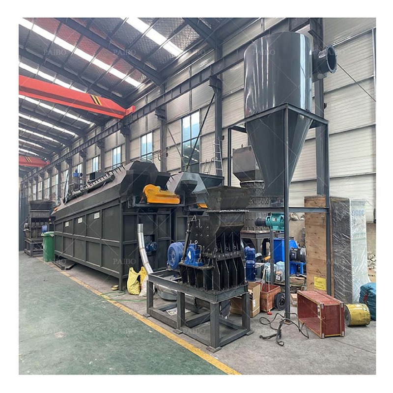 Recycle Waste Lithium Battery with 1000L/H Battery Crushing and Separating Machine