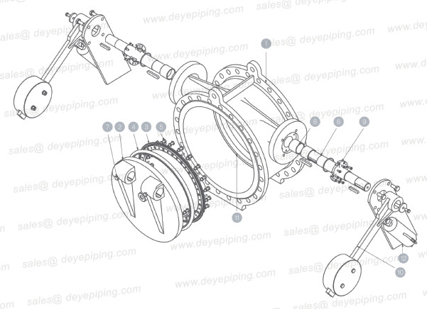 Cast Ductile Iron Water Valve GGG40 GGG50 Tilting Disc Check Valve With Hammer Weight