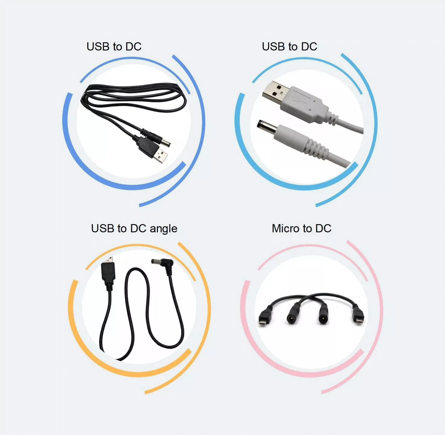 4mm 2.1mm USB C To DC Cable Extension Straight Type For Charging OEM