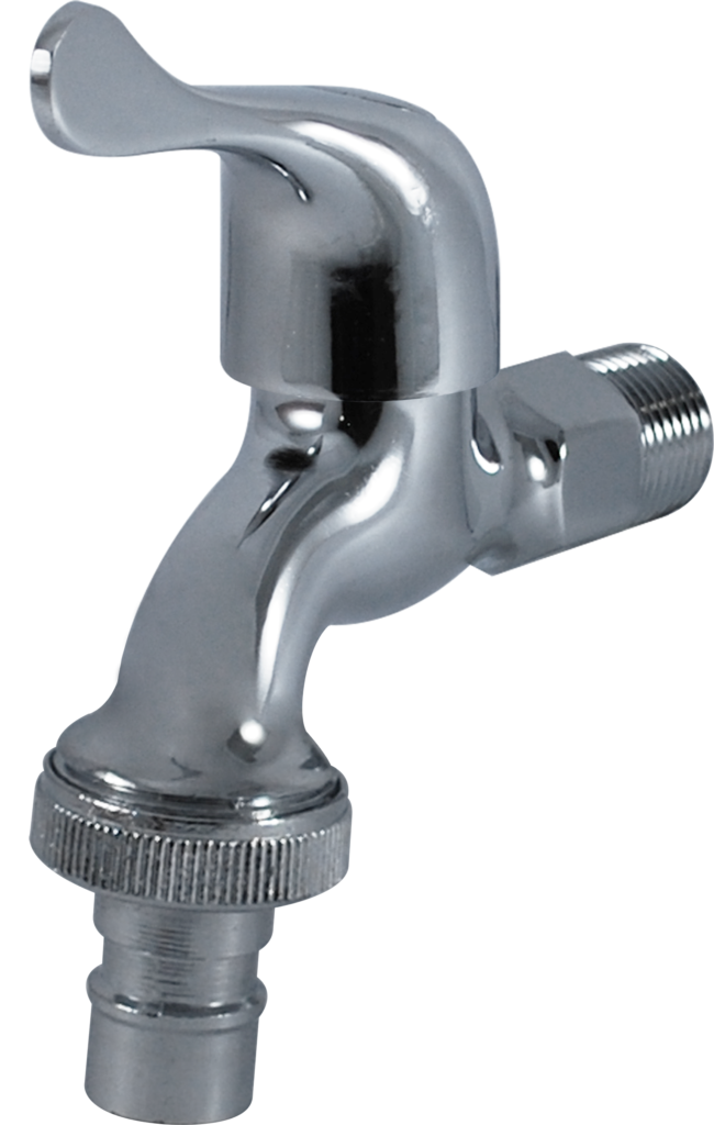 Modern Design Brass Basin Faucet With Plated Chrome Finish And Short Brass Valve Body