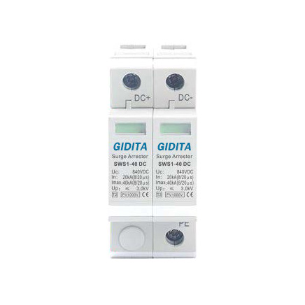 IP20 DC 1000V 5-10KA SPD 2P Surge Protector