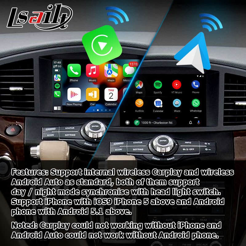 Wireless Carplay Android Auto Interface For Nissan Quest E52 RE52 IT08 08IT By Lsailt