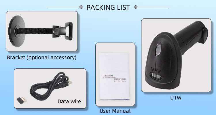 U1-W Warehouse Wireless Barcode Scanner In Line with National Laser Safety Standards