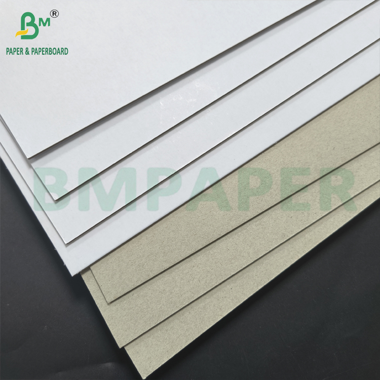 Stiffness Clay Coated Boxboard 1mm 1.2mm Single Sided White Cardboard