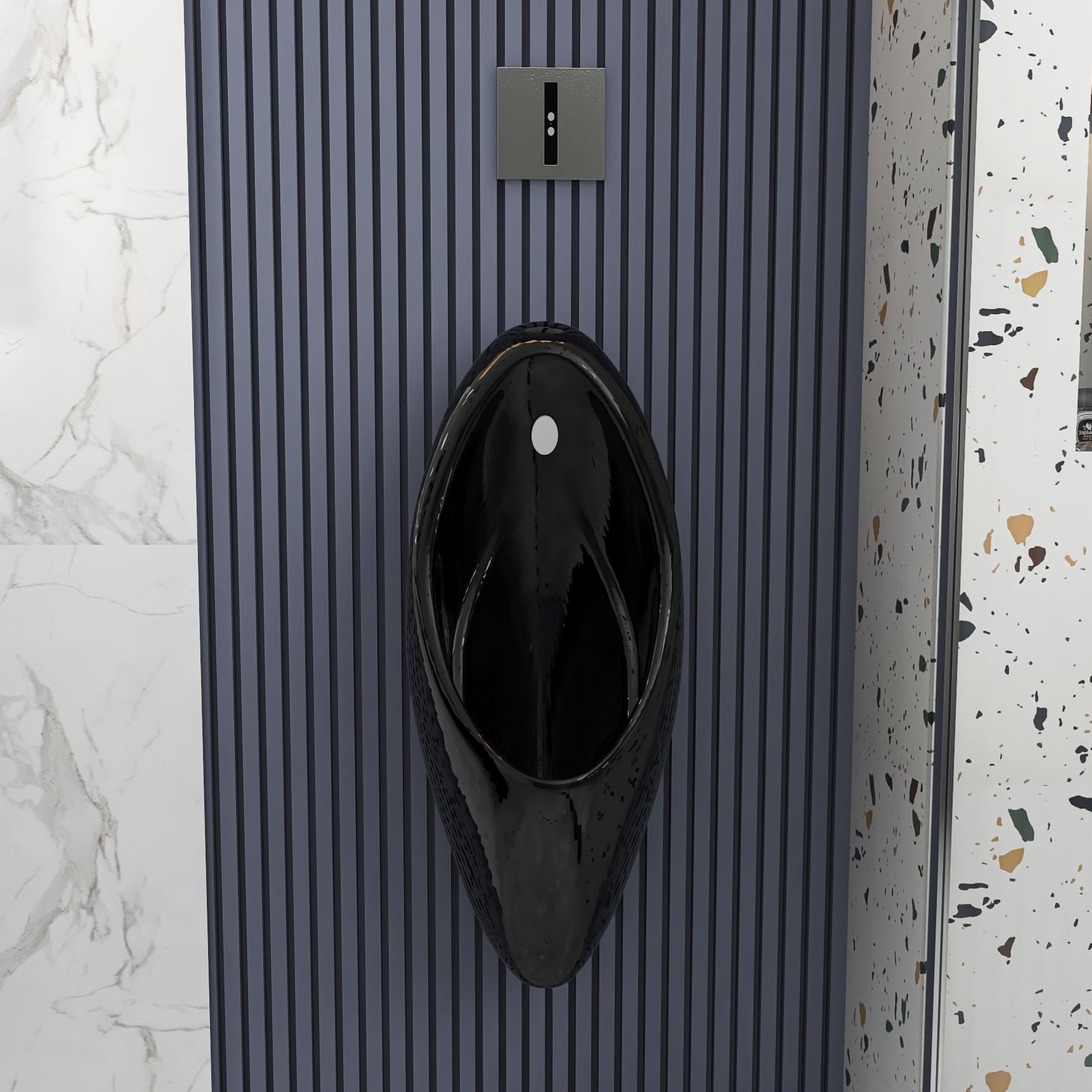 Siphon Flushing Wall Mounted Urinal Toilet Sanitary Ware Auto Sensor