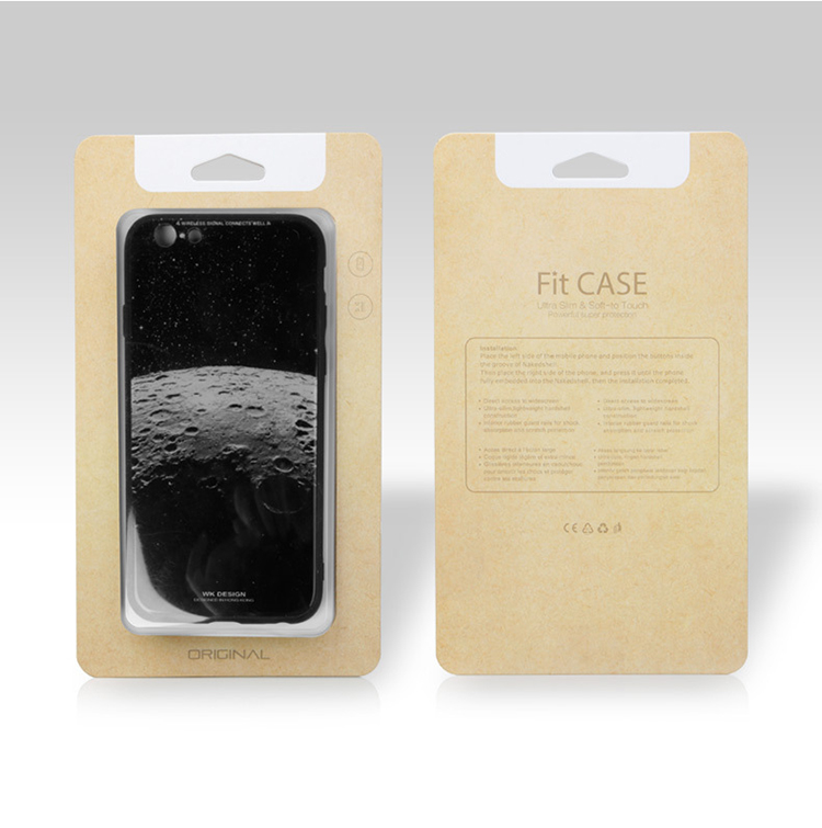 Recycled Kraft Paper Mobile Case Packaging Box Case Blister Card Packaging