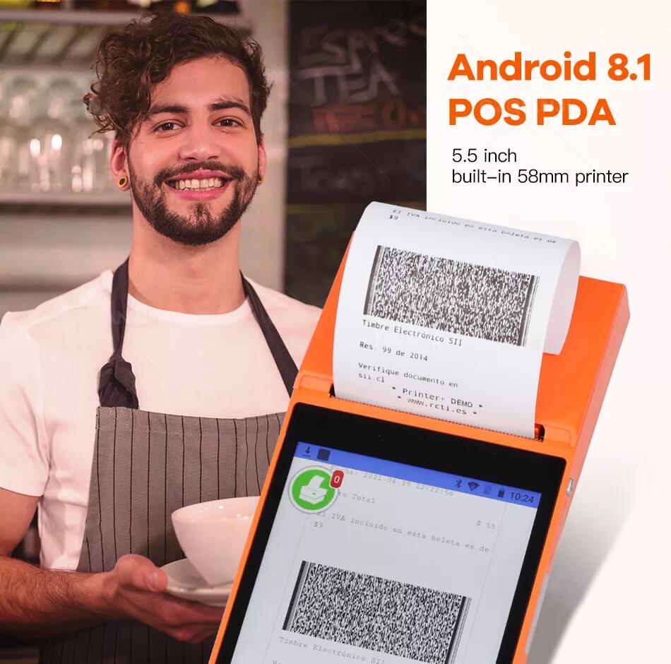 Barway SP01 5.5 Inch Android Handheld POS Terminal Fits Lottery Tickets POS Machine