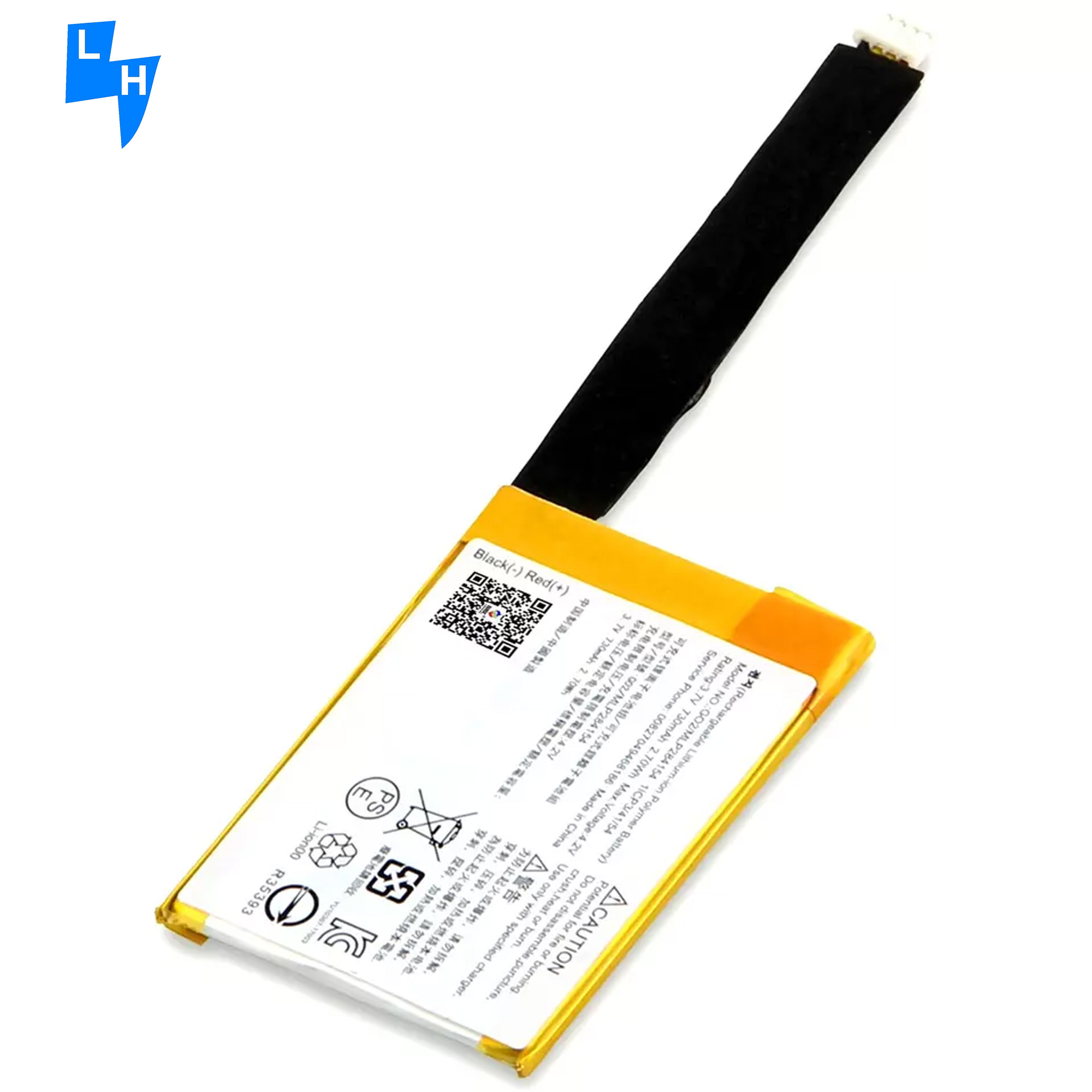 Black Replacement Battery For JBL GO2 730mAh Li-ion Polymer Battery 3.7V Rechargeable