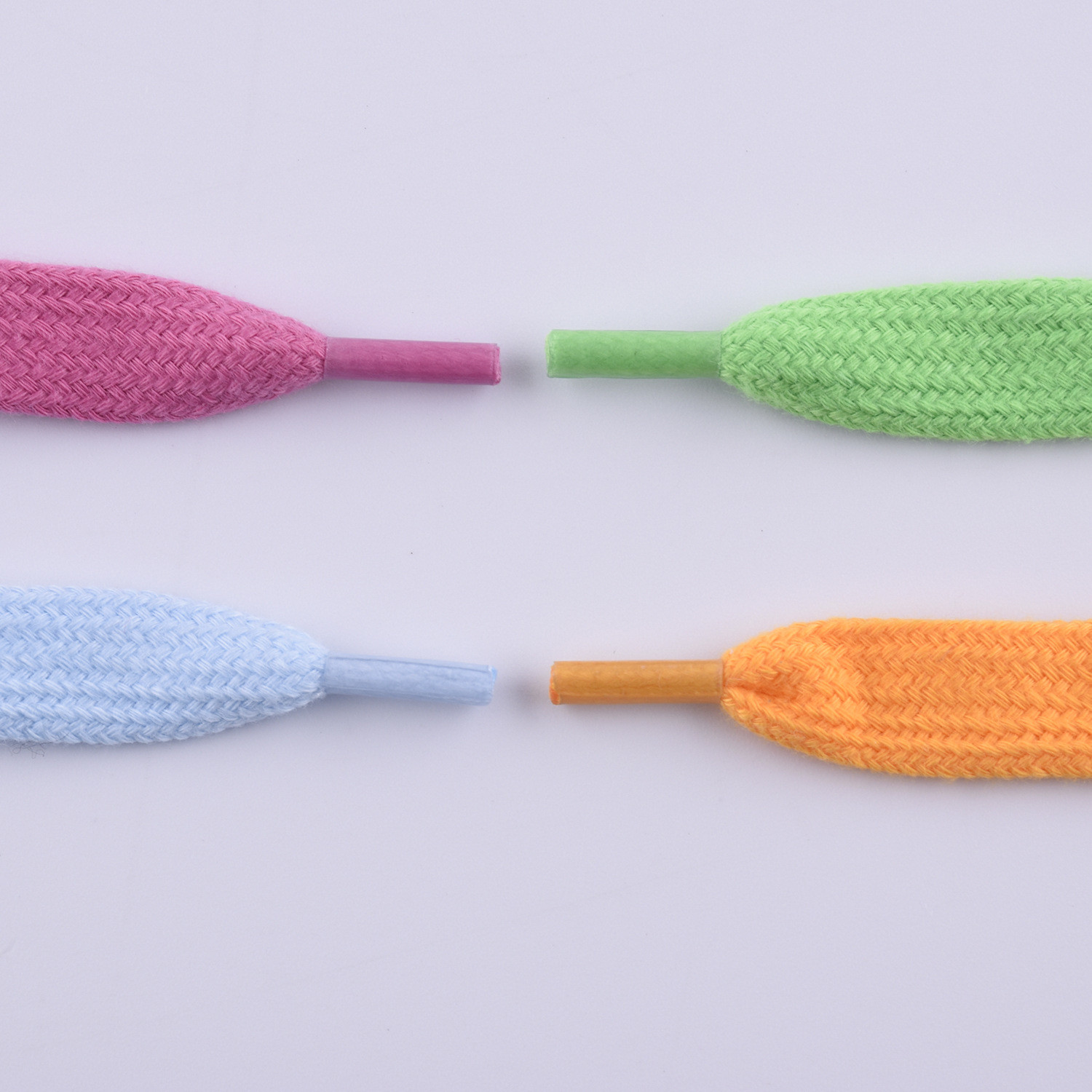 12mm Flat Braided Cotton Cord ISO14001 Coloured Macrame Cord