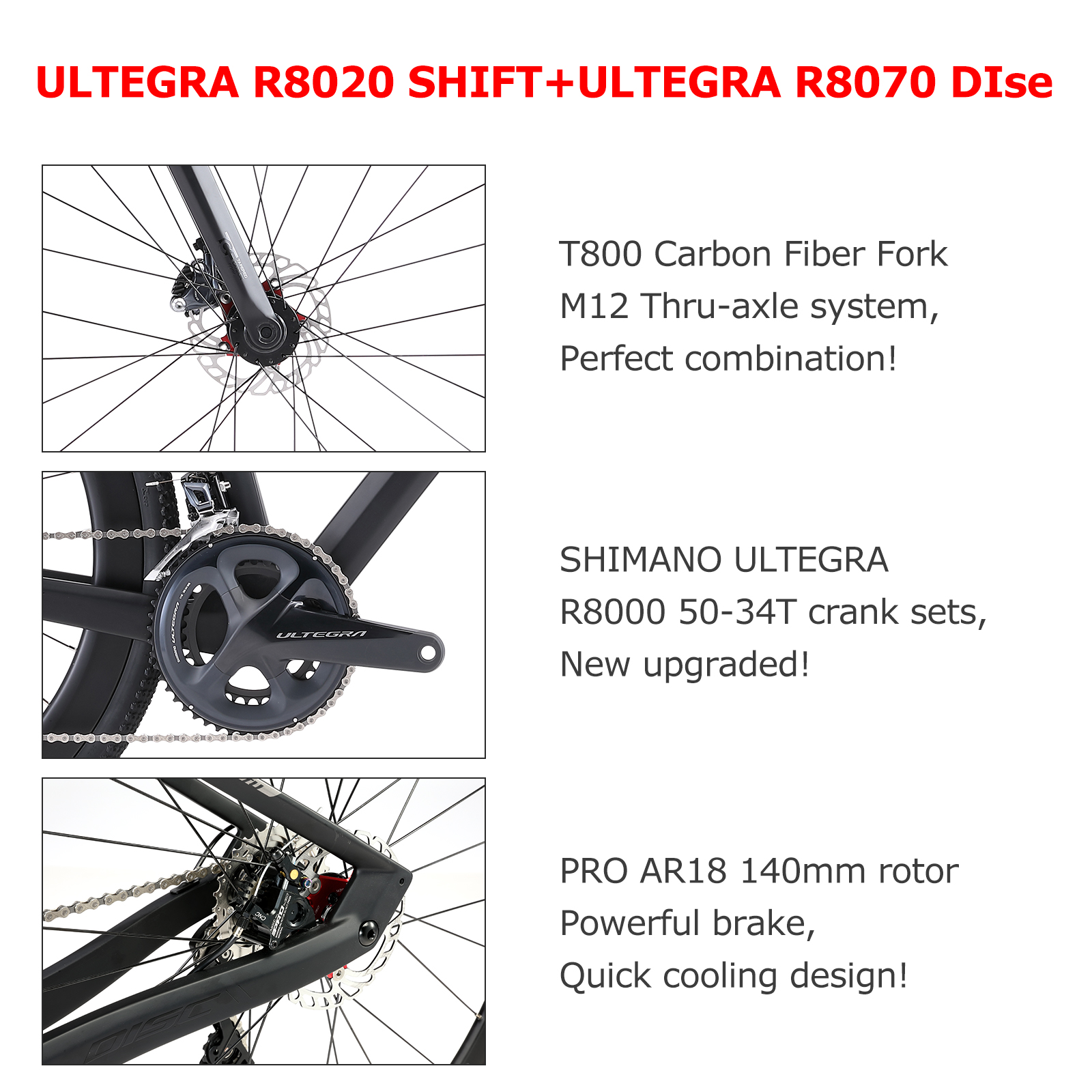Hard Frame Hydraulic Disc Brake Gravel Bike 9.5kg 22 Speed Gears