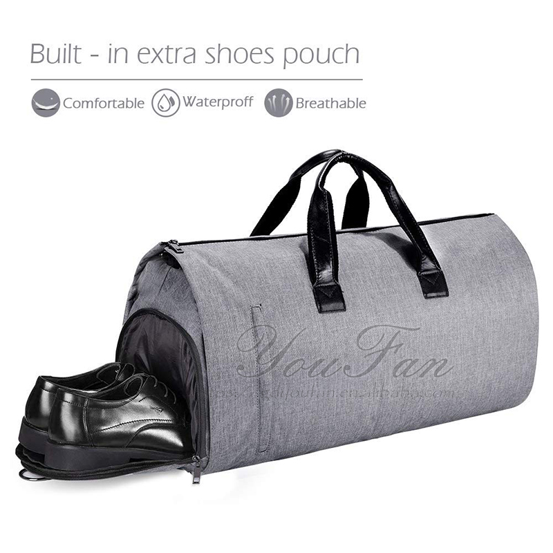 Water Repellent Garment Weekender Bag For Weekend Getaway / Business Trip