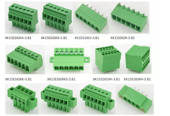5.08MM 6 Pin Terminal Block Connector XK2EDGKM PA66 6 Pin Screw Terminal