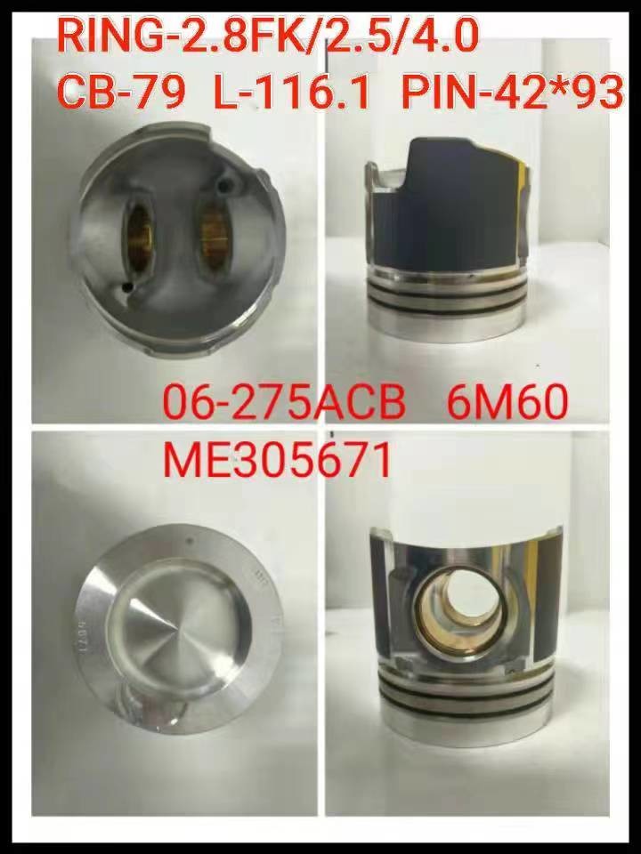 12011-95516 Mitsubishi Heavy Industries Spare Parts S12R Piston 37517-07401 37517-18500 S12N 37117-73200 NF6T
