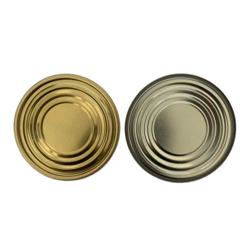 Food Grade 211#65.30mm Tin TFS Lid Easy Open Tomato Sauce Food Cans Metal Packaging