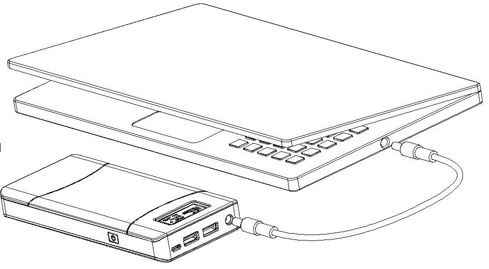 15600mAh 20100mAh Power Bank Computer Accessories QC2.0 USB Output 5V 9V 12V