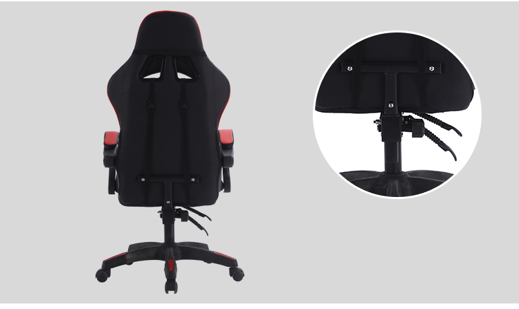 RGB Light Ergonomic Racing Chair 120mm-128mm Seat Height Race Car Office Chair