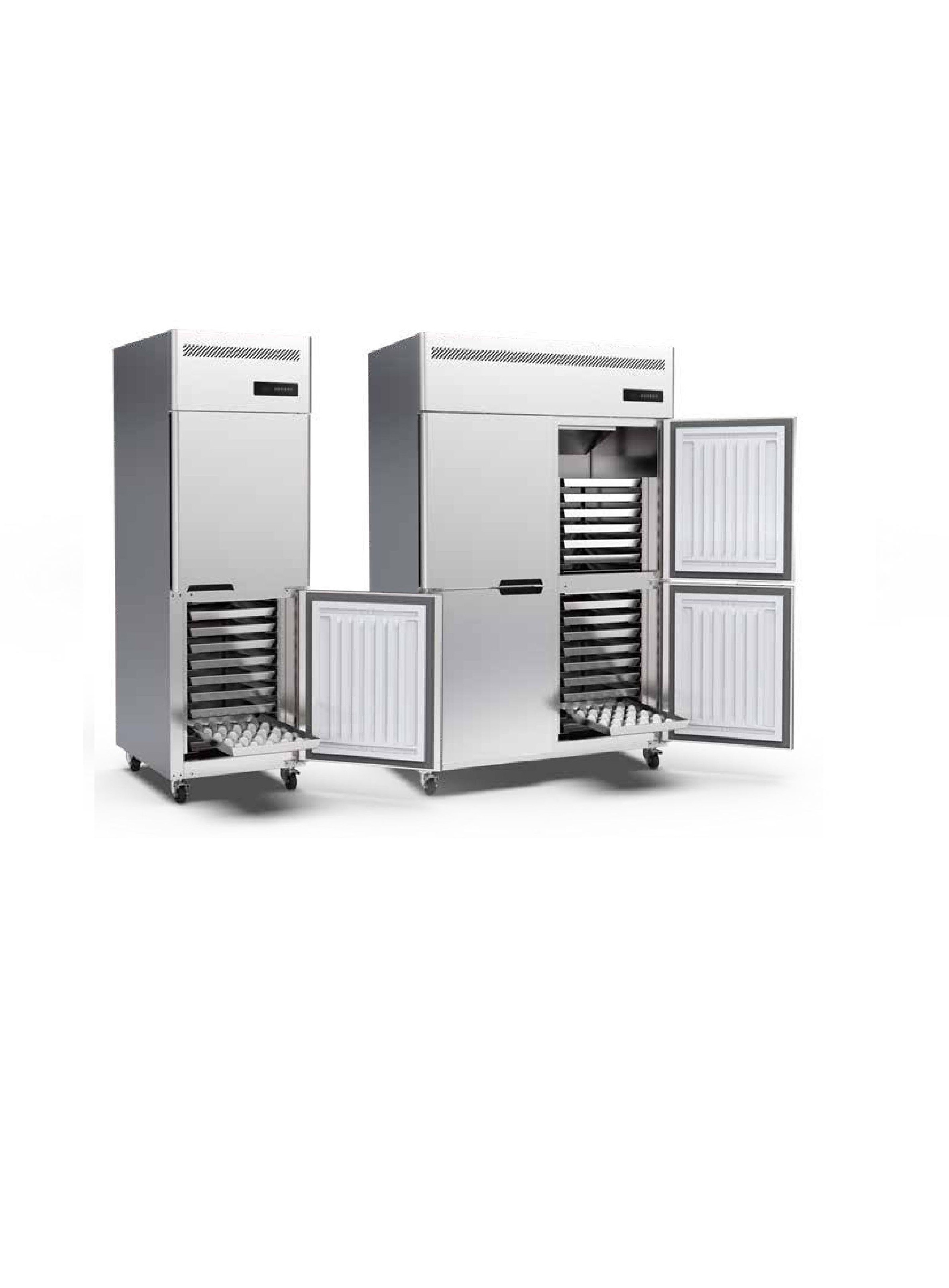 850w Large Commercial Upright Freezer 45 Trays 220v 6 Door Upright Freezer