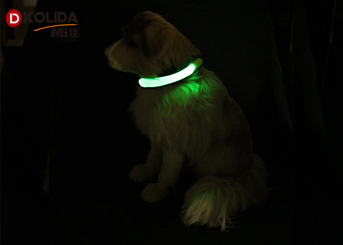 Bright White Flashing Dog LED Light , Dog Cat Collar Illumination Safety Light