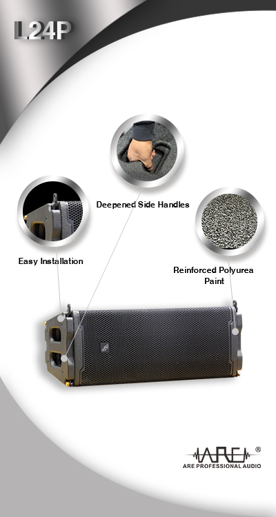 ARE Audio Passive Dual 12 Inch Waterproof Full Range PA System Line Array System Professional Speakers