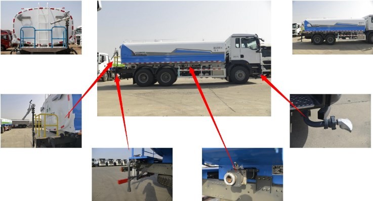 Sinotruk Howo Diesel 6x4 Used Water Tanker Truck