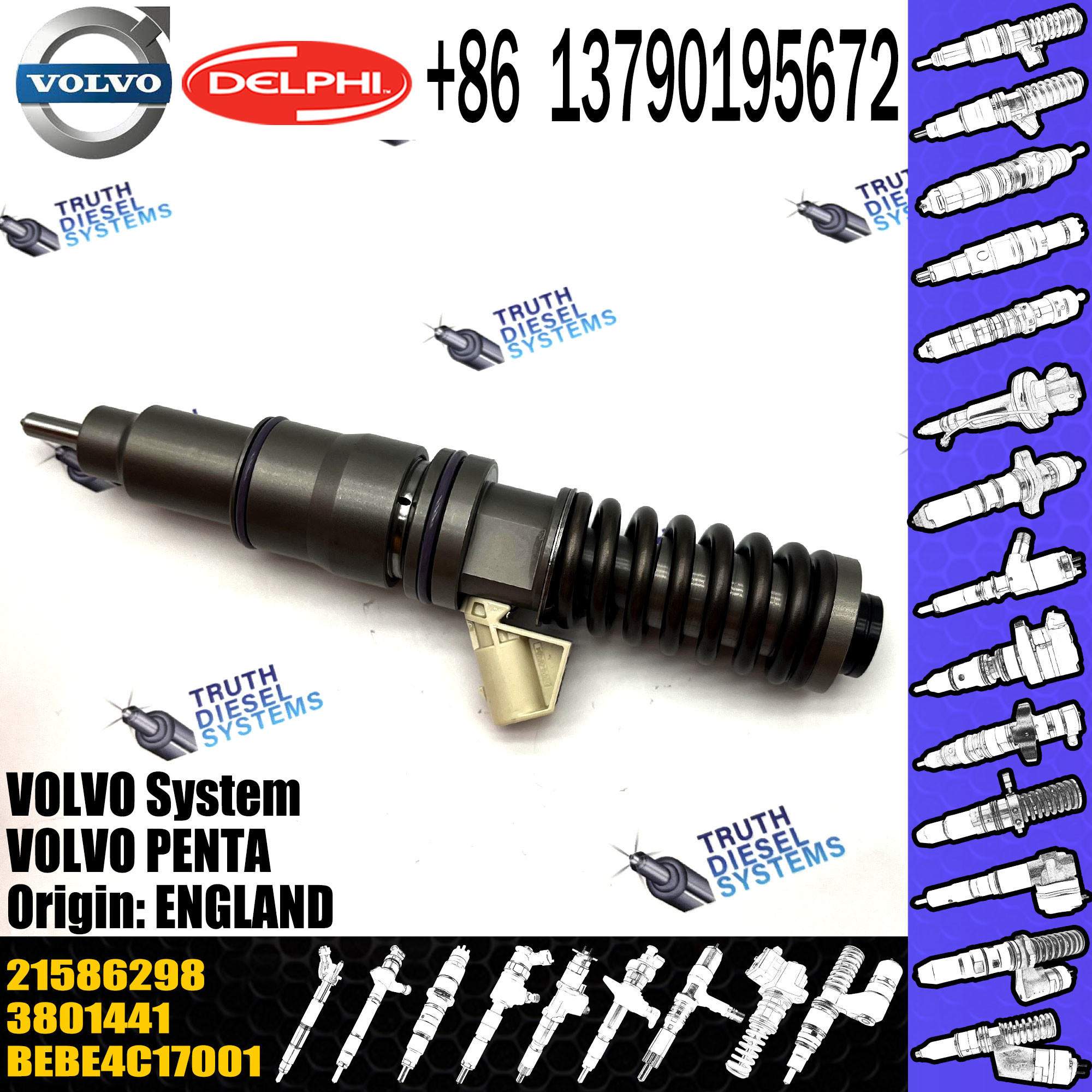 21586298, 3801441 BEBE4C17001 9.5 MM BORE L235PBC E1 VOL / VOL PENTA VOL PENTA