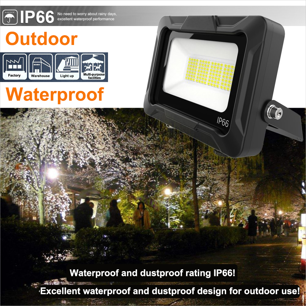 300W AC 85-265V 160LM/W or 190LM/W High Lumen Outdoor LED Flood Light for Park and Garage