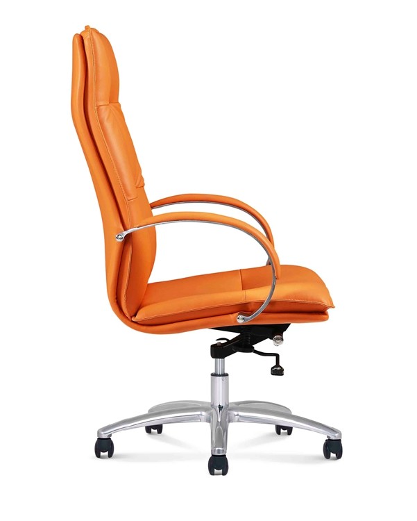 35cm Base Ergonomic Executive Leather Office Swivel Chairs 4d Adjustable Nylon Caster