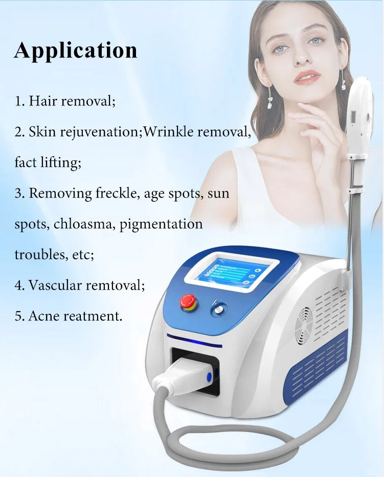 Portable DPL Opt Laser Permanent Sapphire IPL Laser Hair Removal Machine