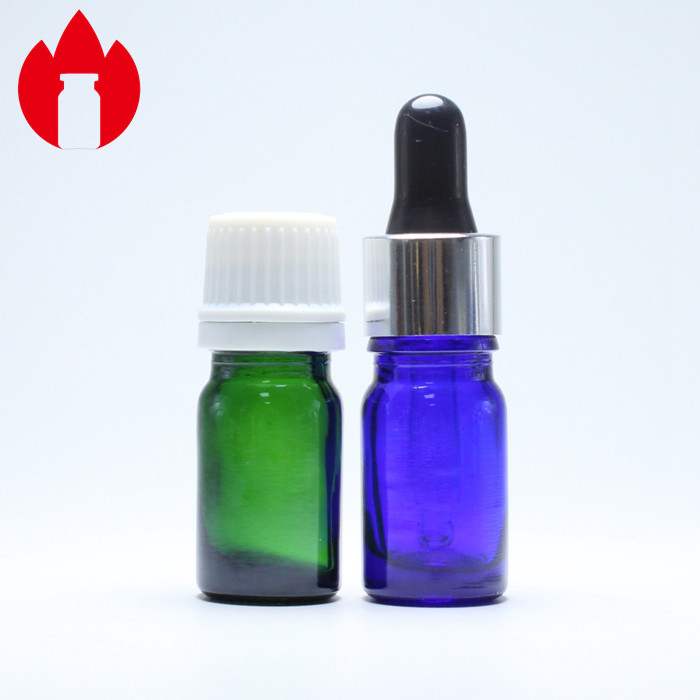 Colorful Dropeer Cap 5ml Essential Oil Glass Bottle