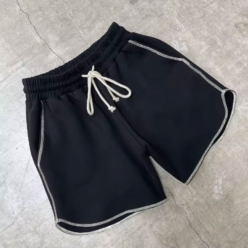 Custom Jogger Logo Gym Shorts High Quality Cotton Running Sports Pull Rope Sports Casual Hip Men's Shorts