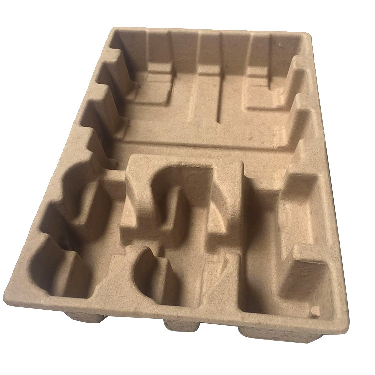 Dry Press Eco Recycled Corrugated Box Tray Sustainable Brown FSC Approved For Electronic