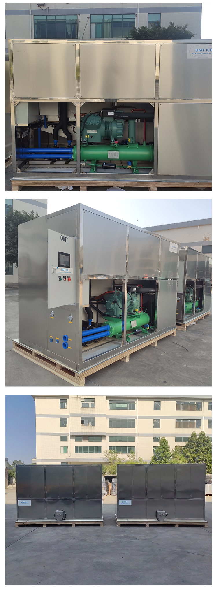 4T Large Ice Cube Maker Machine Corrosion Proof Safety food grade for Restaurant