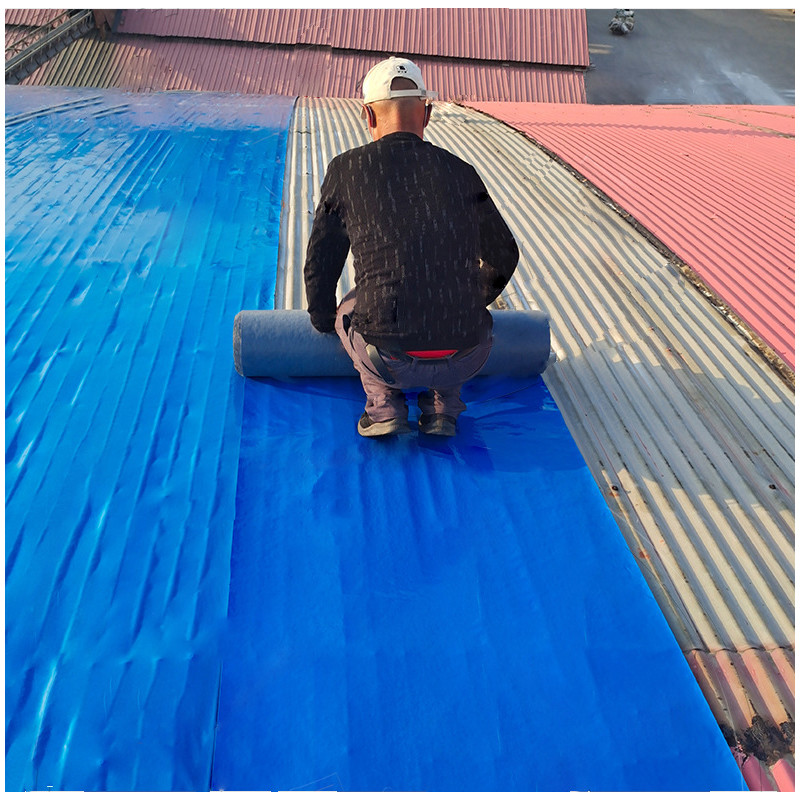 Industrial And Civil Buildings Metal Roof with Self-adhesive Waterproof Membrane Self-Adhesive Waterproof Roofing Felt Multiple Layers for Sound &