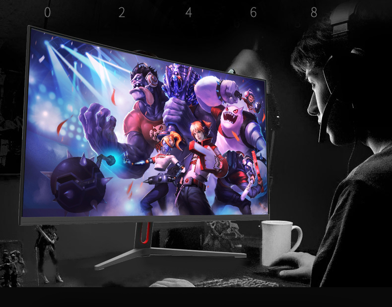 Frameless 32inch 2K 165HZ Gaming Desktop Monitor 300cd/m2 Free Sync