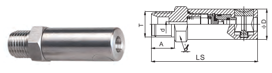 Semi Automatic Type Hydraulic Quick Coupling 304 Stainless Steel Press Button 6Mpa
