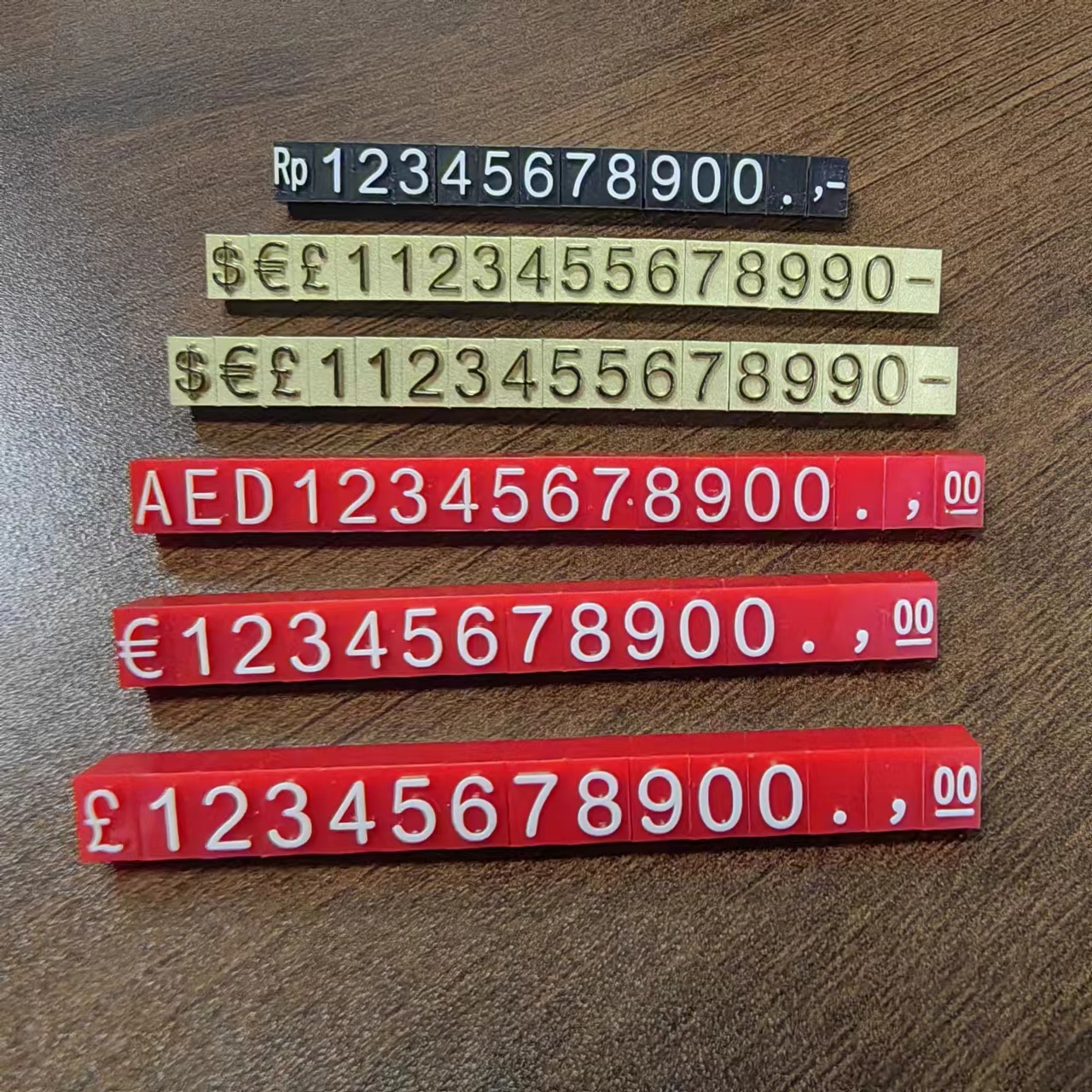 Free Standing Plastic Jewelry Display Price Tags Customizable Counter Store Sign Holders