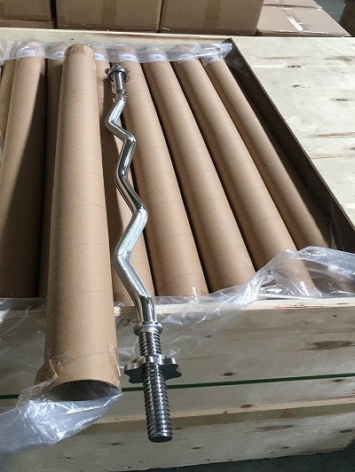 Standard Super EZ Curl Weight Lifting Bar 47" Size Solid Steel Material