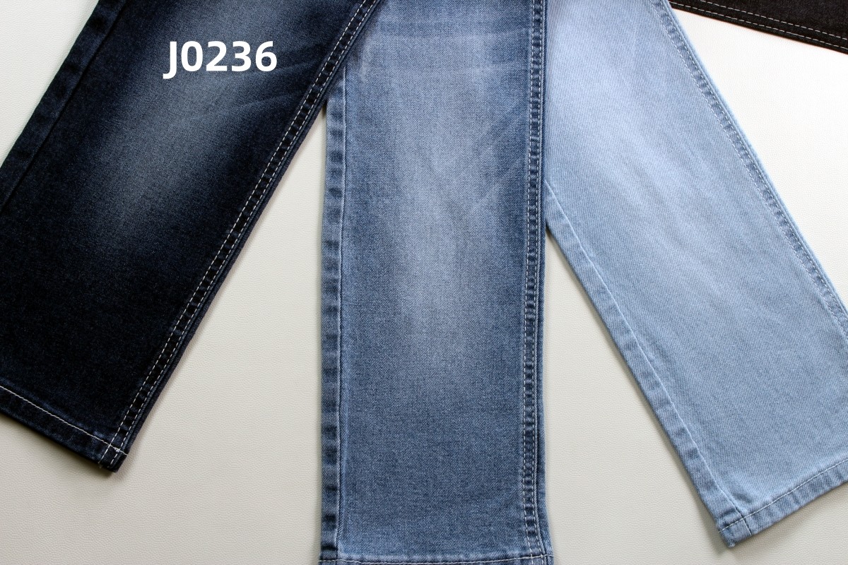 7.5 Oz Dark Blue High Stretch Woven Denim Fabric For Jeans