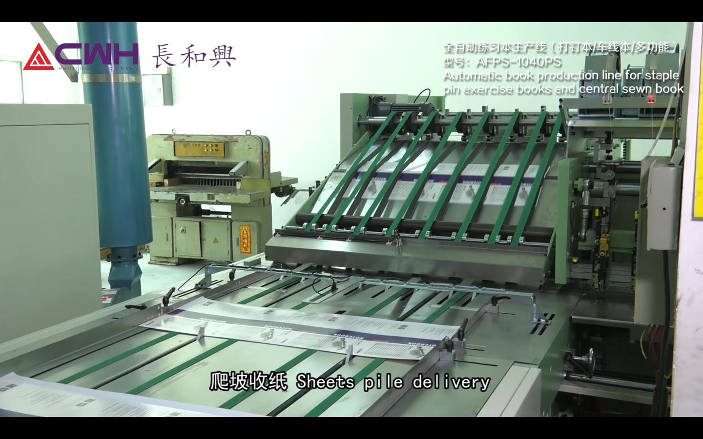 60kw 4 Colors Exercise Book Making Machine With Synchronized Servo Motor