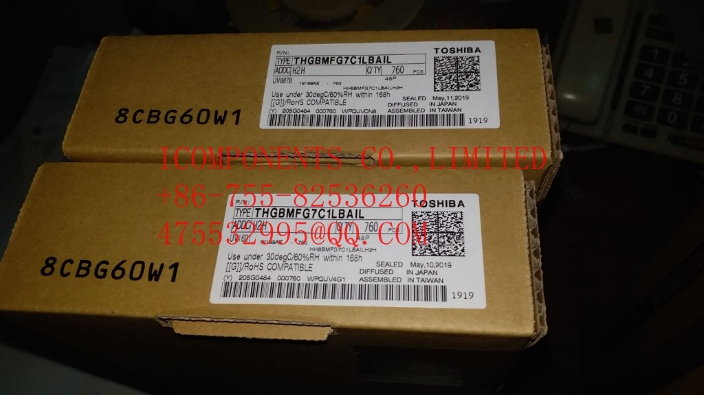 THGBMJG8C2LBAIL Toshiba eMMC Flash Card 32G-byte 3.3V Embedded MMC 153-Pin WFBGA