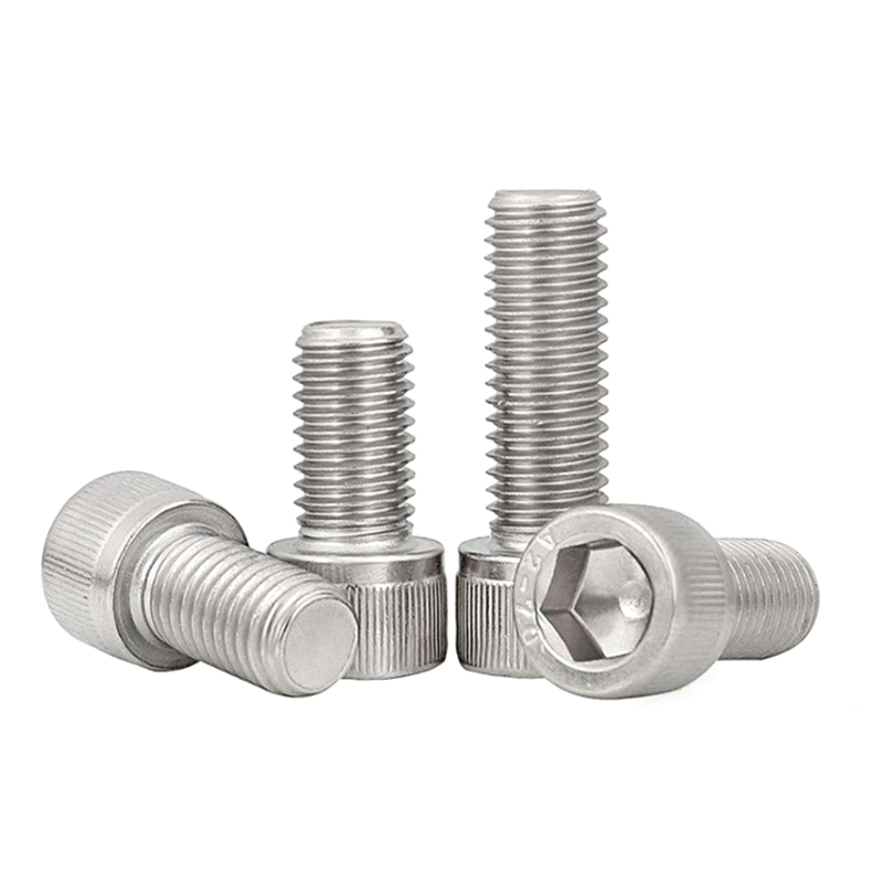Plain Finish Stainless Steel 304 A2-70 Hex Socket Head Cap Bolt for Construction