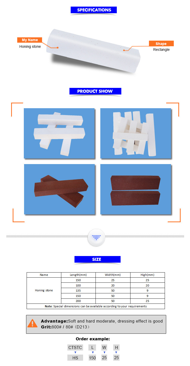 CTSTC Customised Oil Stone For Sharpening With Good Cutting Performance