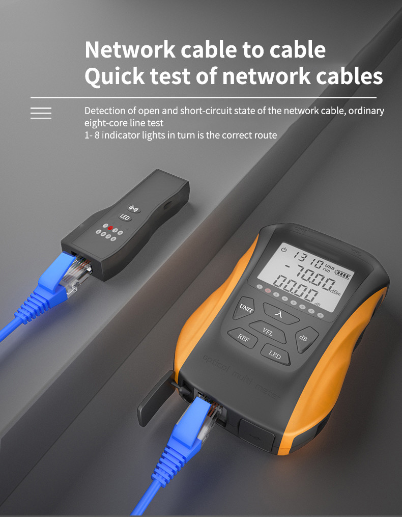 1625nm 15mw Optical Power Meter Multifunction