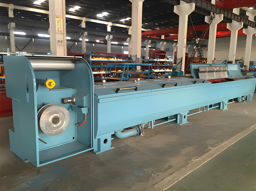 High Speed Copper Rod Breakdown Machine With Automatic Dual Spool Take Up Device