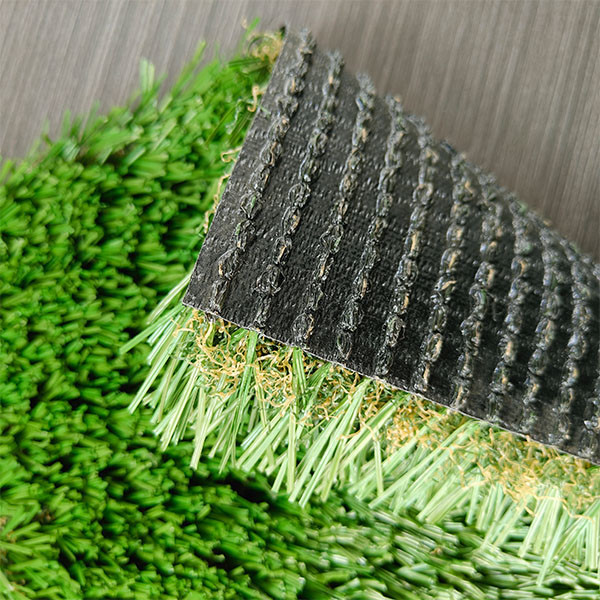 40mm 14600 Dtex Landscaping Fake Artificial Green Turf With Perforation Drainage Holes And PU Adhensive