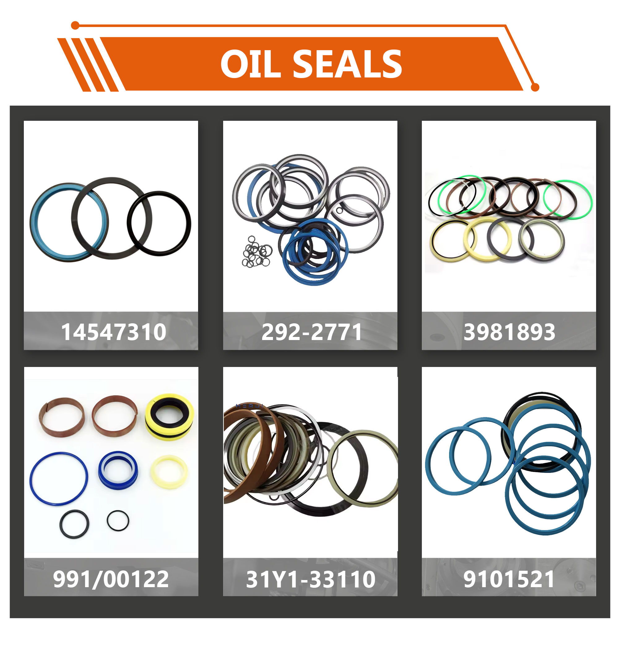 Excavator Engine Parts Bucket Cylinder Seal Kit For Hitachi EX200-3